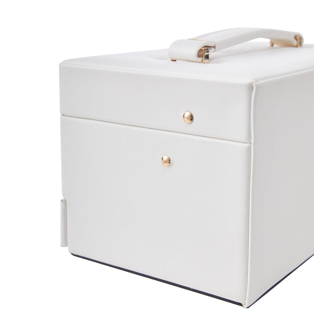 Three Tier Jewelry Box with Drawers and Lock